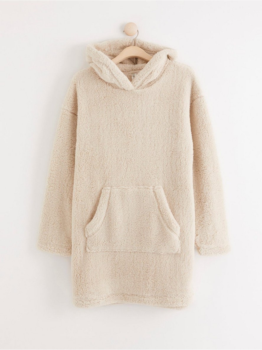 Dukserica – Long hoodie in pile