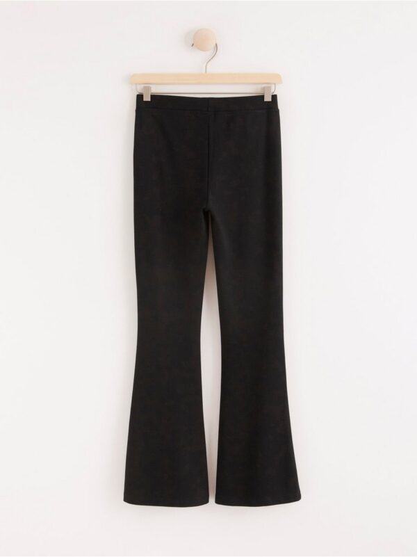 Flared jersey trousers with high waist - 8252818-80