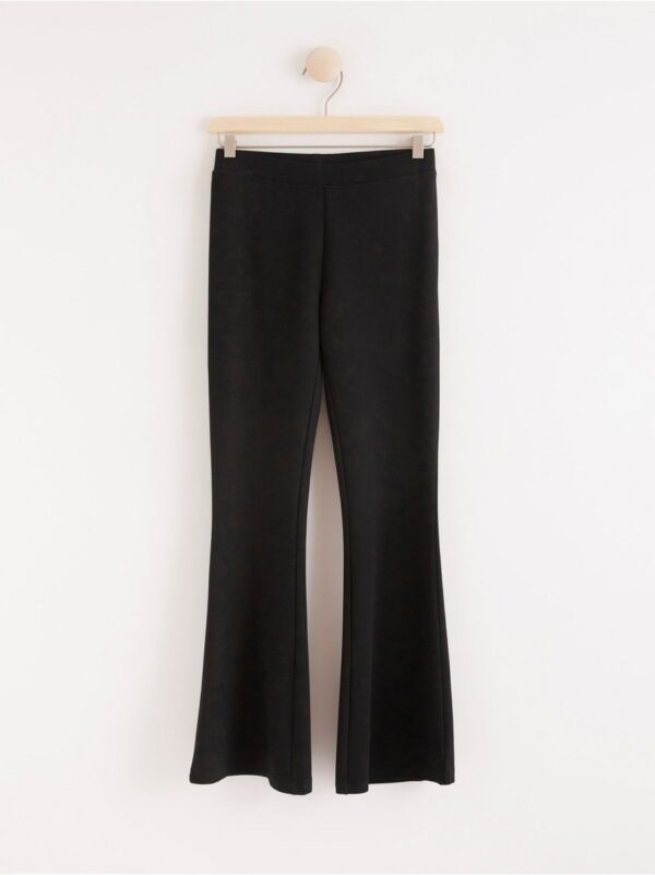 Flared jersey trousers with high waist - 8252818-80