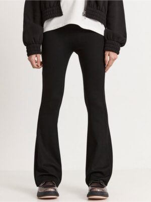 Flared jersey trousers with high waist - 8252818-80