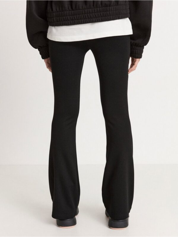 Flared jersey trousers with high waist - 8252818-80