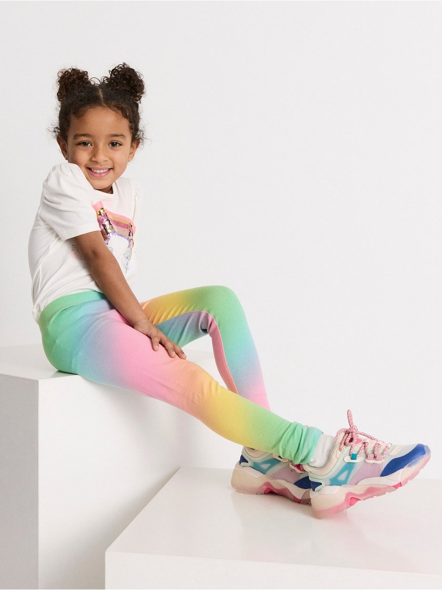 Leggings with rainbow colours - 8276283-1031