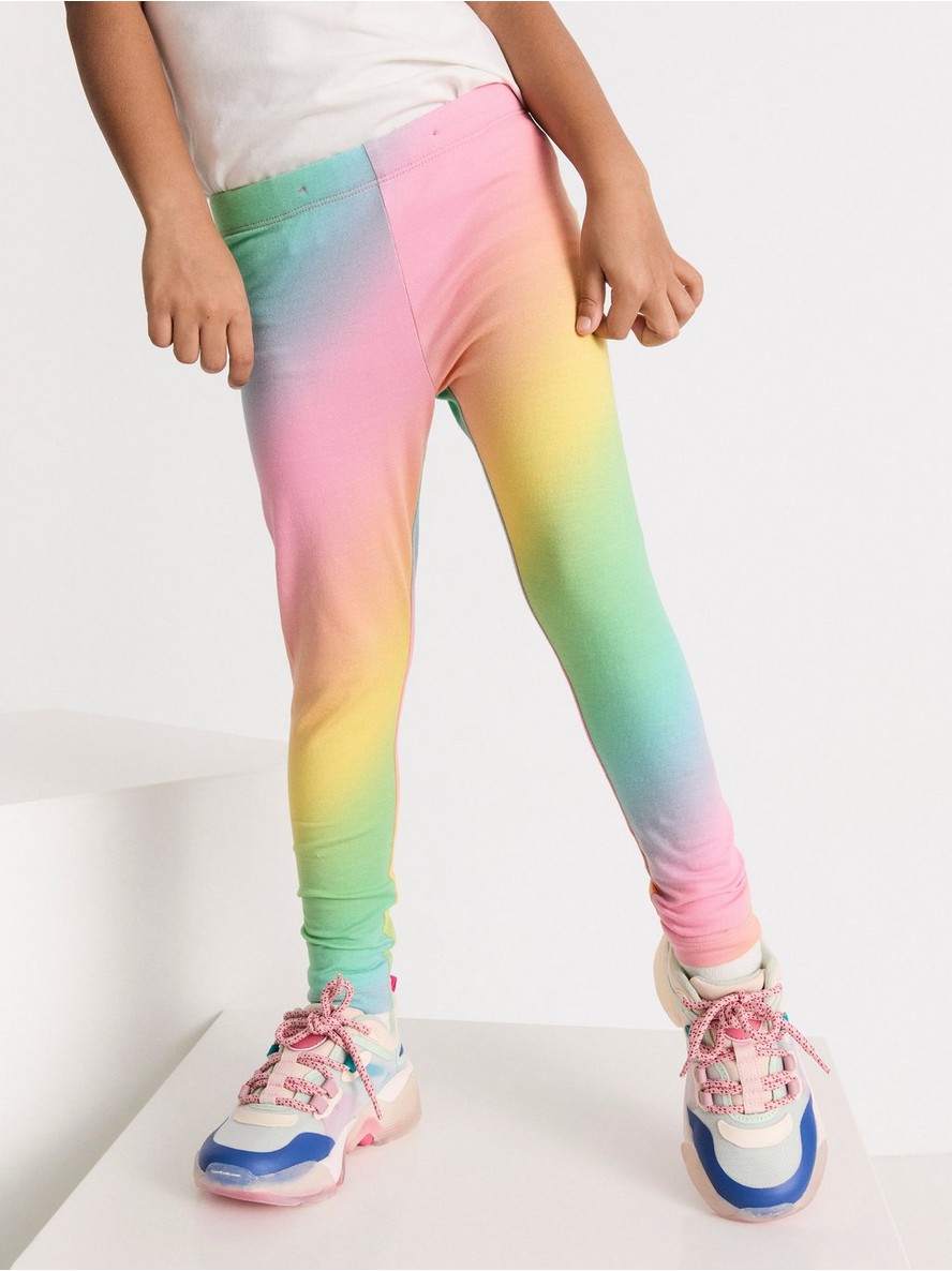 Leggings with rainbow colours - 8276283-1031