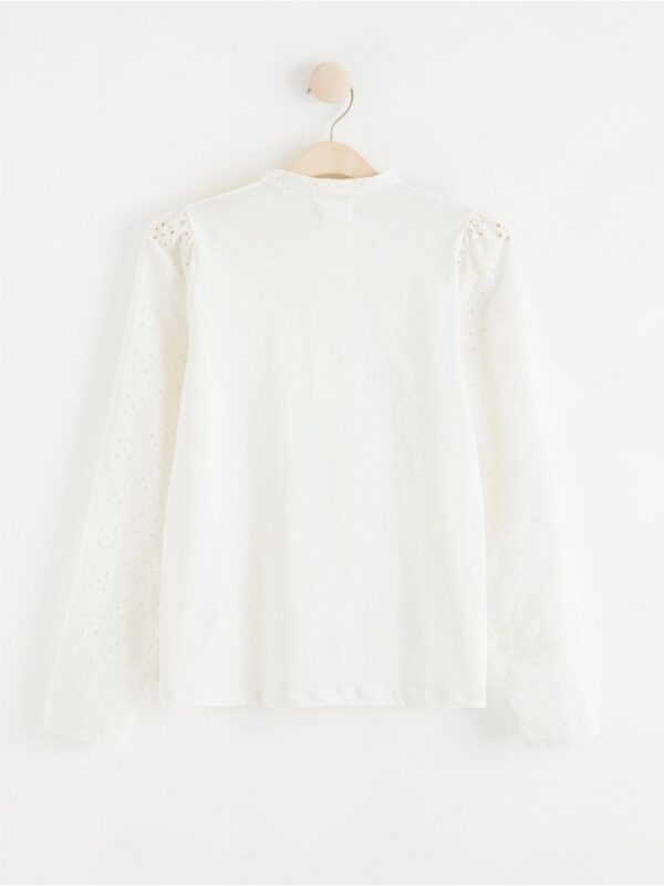 Blouse with broderie anglaise - 8282151-300