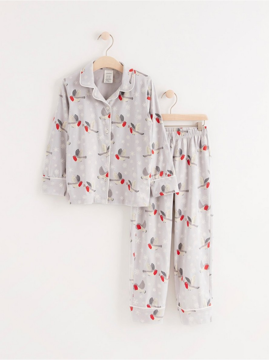 Pyjama set with bird print - 8290233-6952