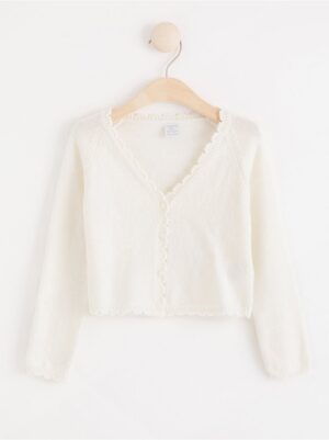Cardigan with scalloped edges - 8291318-325