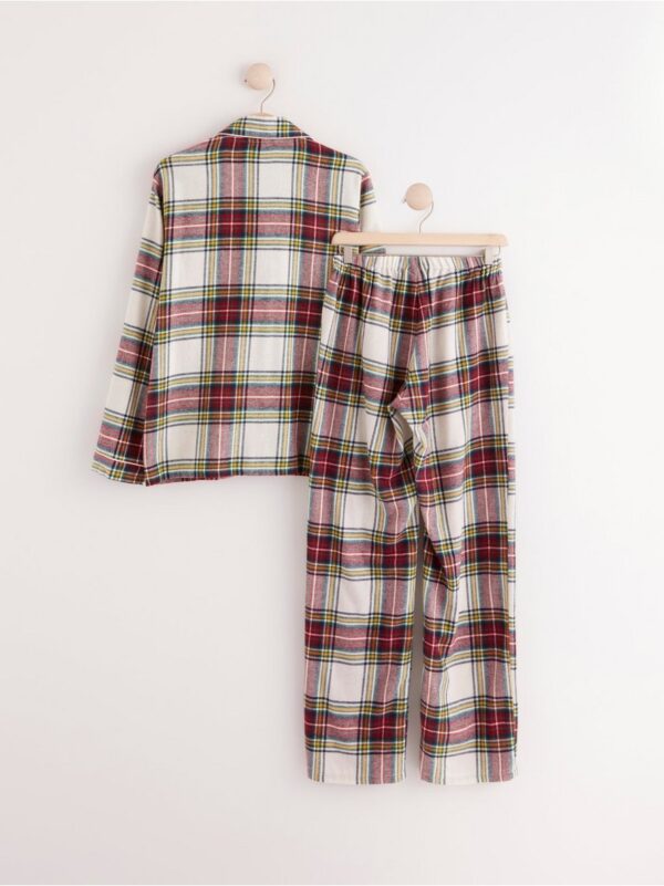 Plaid flannel pyjama set - 8296986-7251
