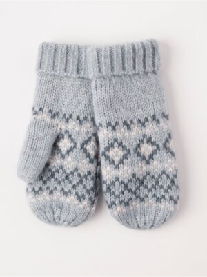 Knitted mittens - 8297670-5708