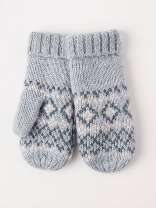 Knitted mittens - 8297670-5708