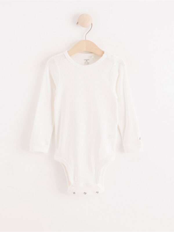 Long sleeve pointelle bodysuit - 8297674-325