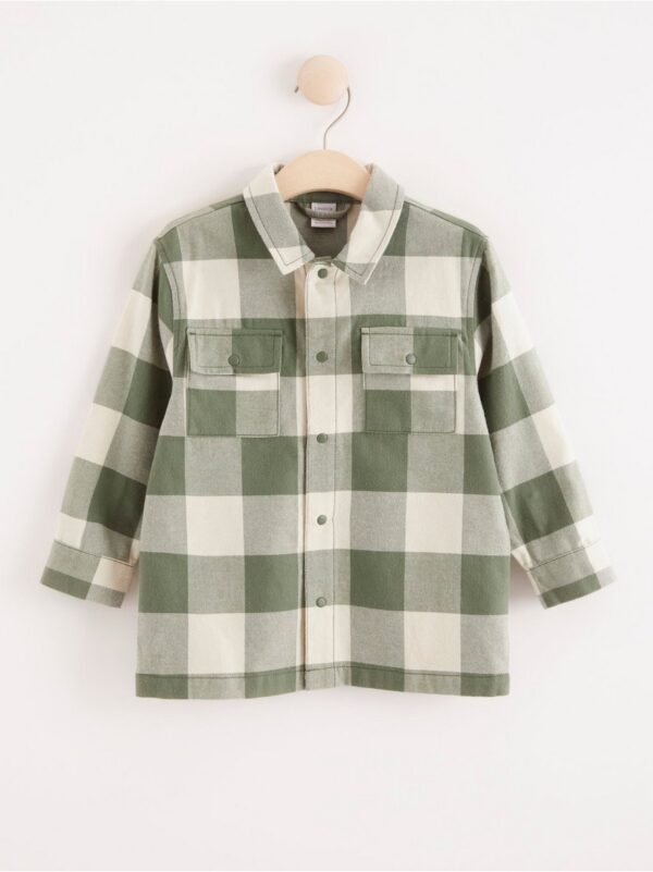 Checked flannel shirt - 8300164-7588
