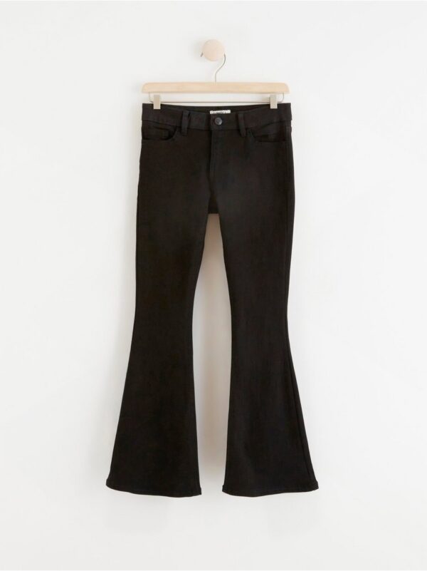 FREJA Flare super stretch regular waist jeans - 8300224-80
