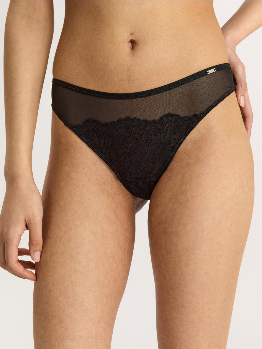 Gacice – Thong regular waist in lace