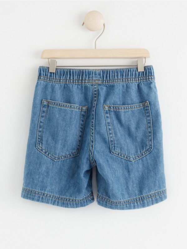 VILGOT Wide straight regular waist denim shorts - 8306518-790