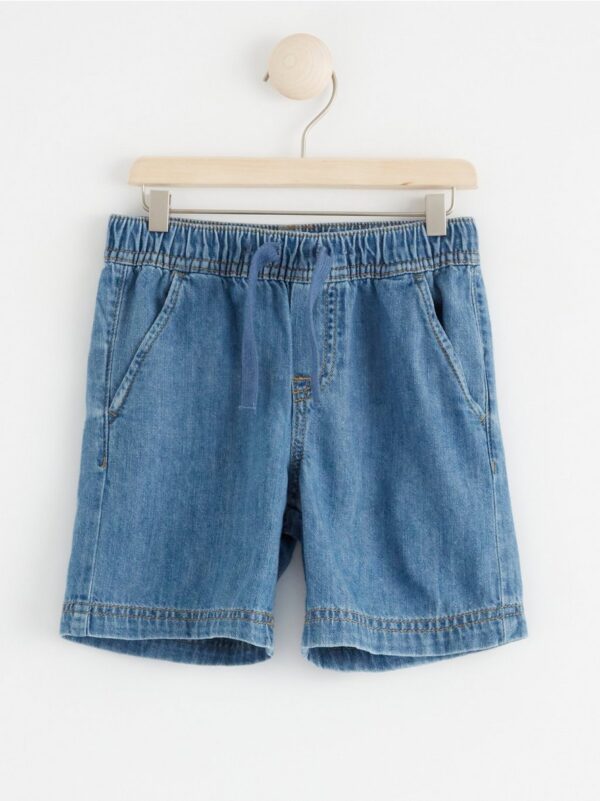 VILGOT Wide straight regular waist denim shorts - 8306518-790