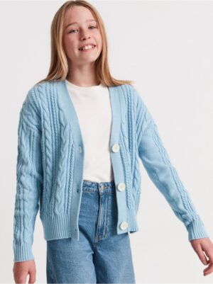 Cable knit cardigan - 8307340-8838