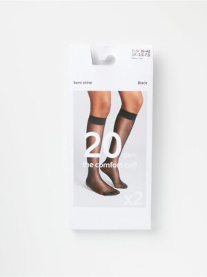 2-pack knee highs 20 denier - 8308371-80