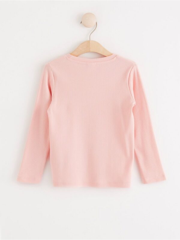 Ribbed long sleeve top - 8308655-6907