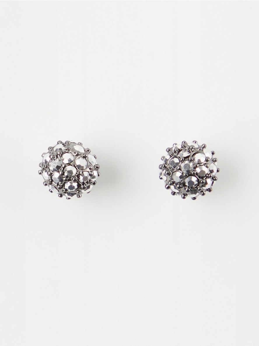 Mindjuse – Small round earrings with stones
