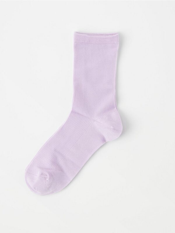 Shiny ribbed socks - 8310805-4410