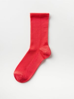Shiny ribbed socks - 8310805-7987