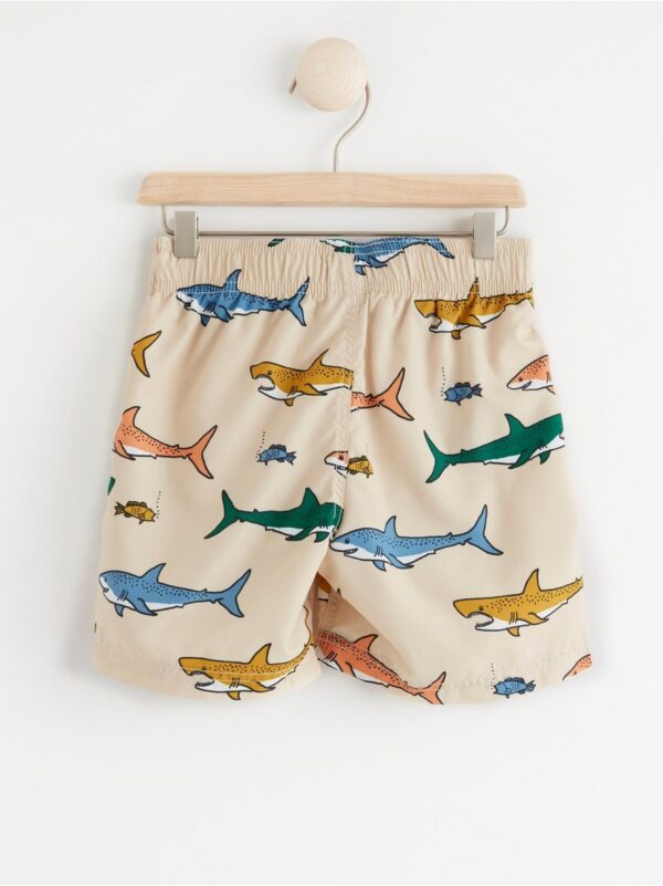 Swim shorts with sharks - 8314206-8545