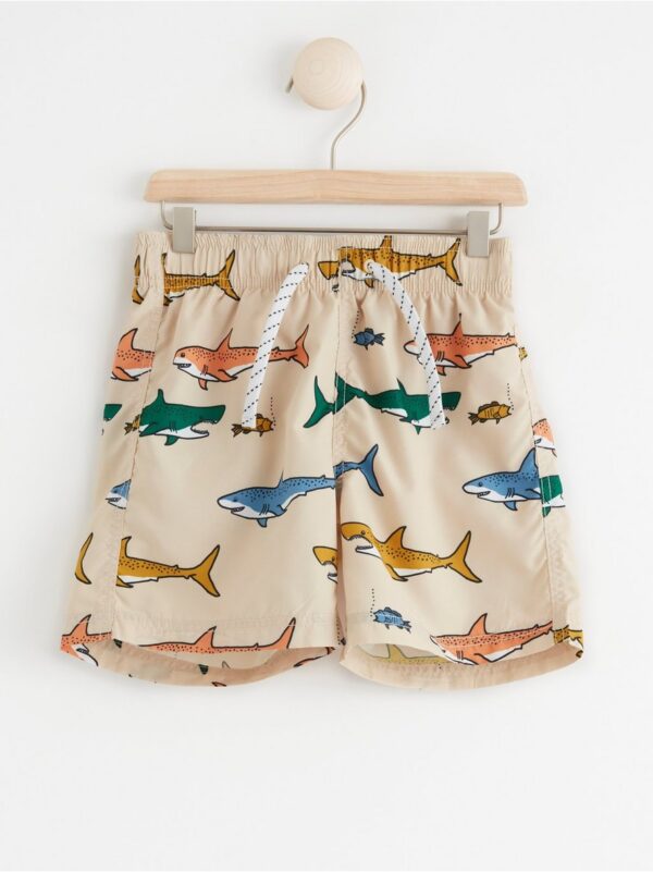 Swim shorts with sharks - 8314206-8545