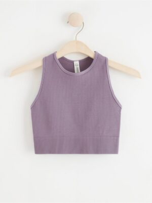 Seamless ribbed sports top - 8314586-9986