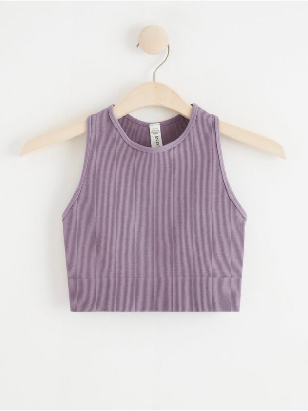 Seamless ribbed sports top - 8314586-9986