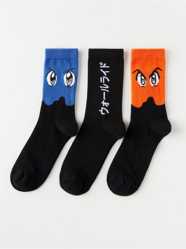 3-pack socks with Manga motif - 8314688-80