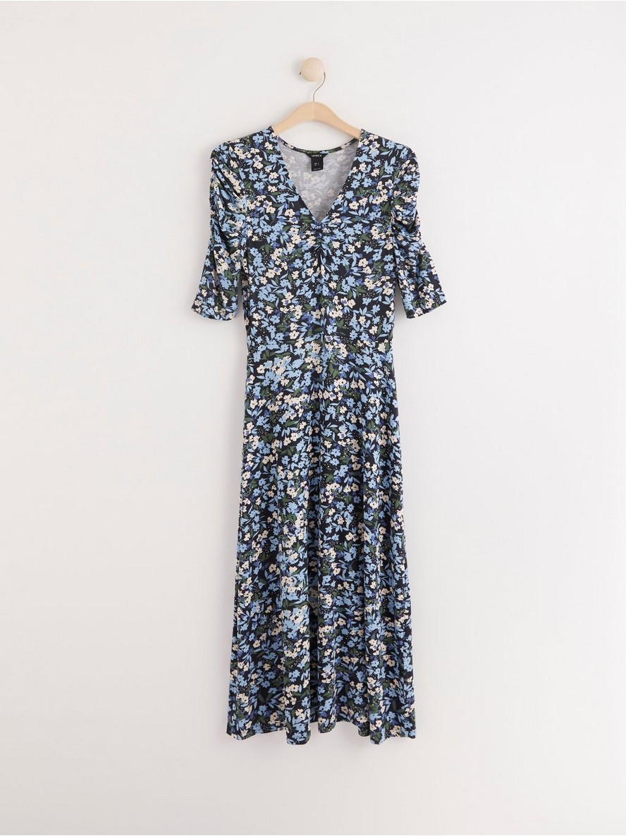 Haljina – Jersey dress with puff sleeves