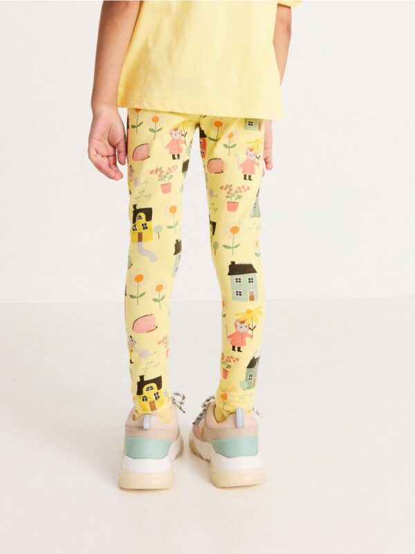 Leggings with house print - 8319196-9395