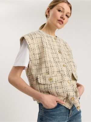 Vest with golden buttons - 8319566-363