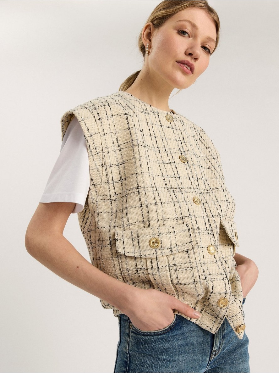 Pulover – Vest with golden buttons