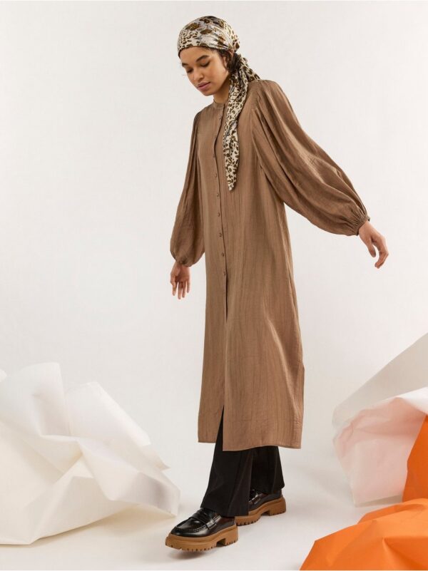 Long dress with voluminous sleeves - 8319767-4401