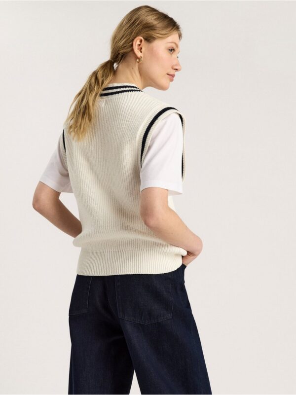 Rib-knit vest - 8321997-7488