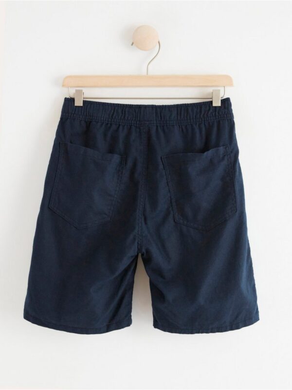 VILGOT Wide regular waist linen blend shorts - 8323195-2521