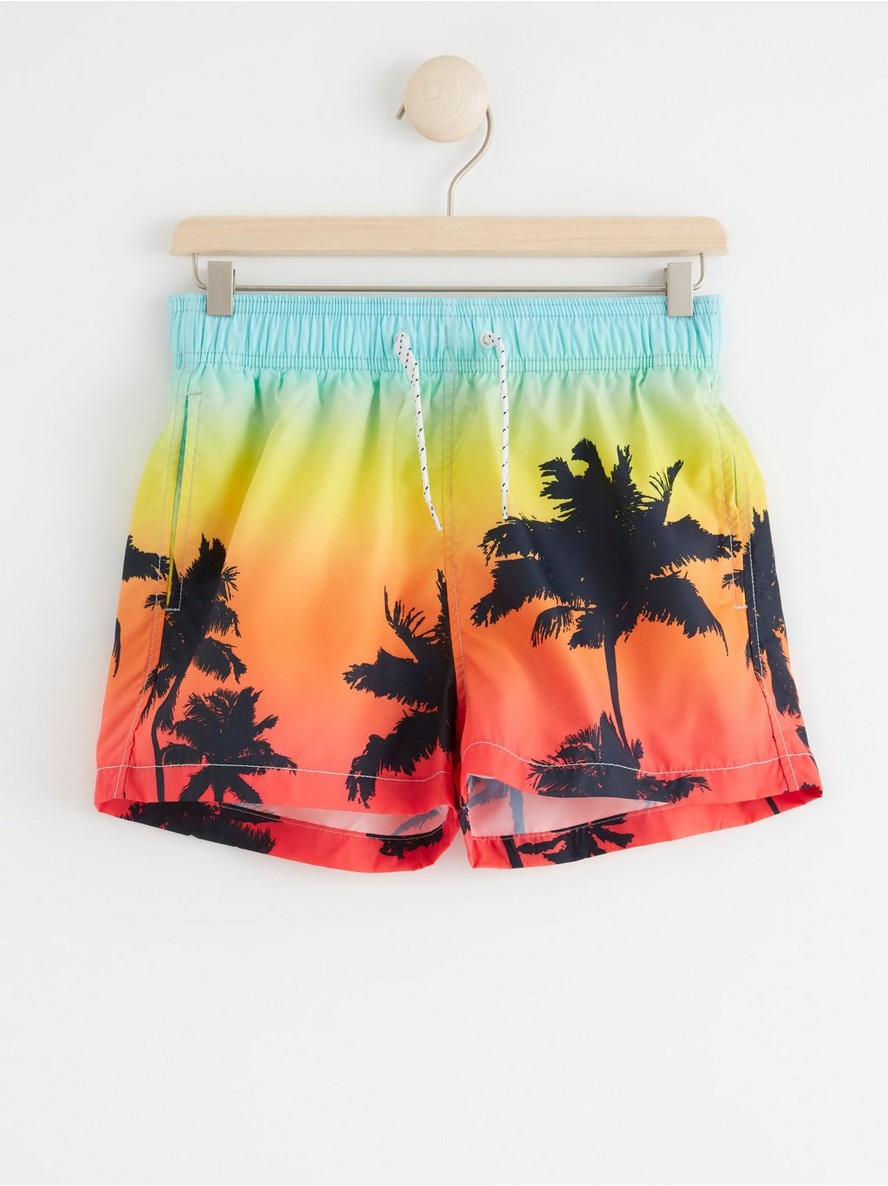 Swim shorts with palm trees - 8323298-9043