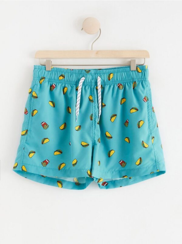 Swim shorts with tacos - 8323300-9344