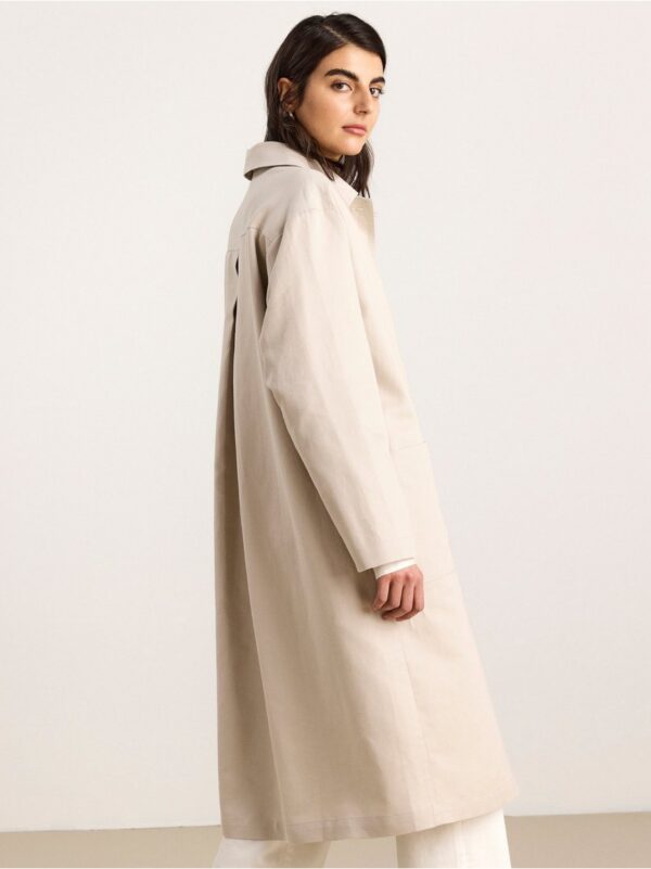 Coat in linen blend - 8323756-4381