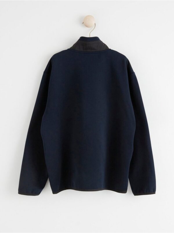 Half zip sweater with large pocket - 8324205-2521