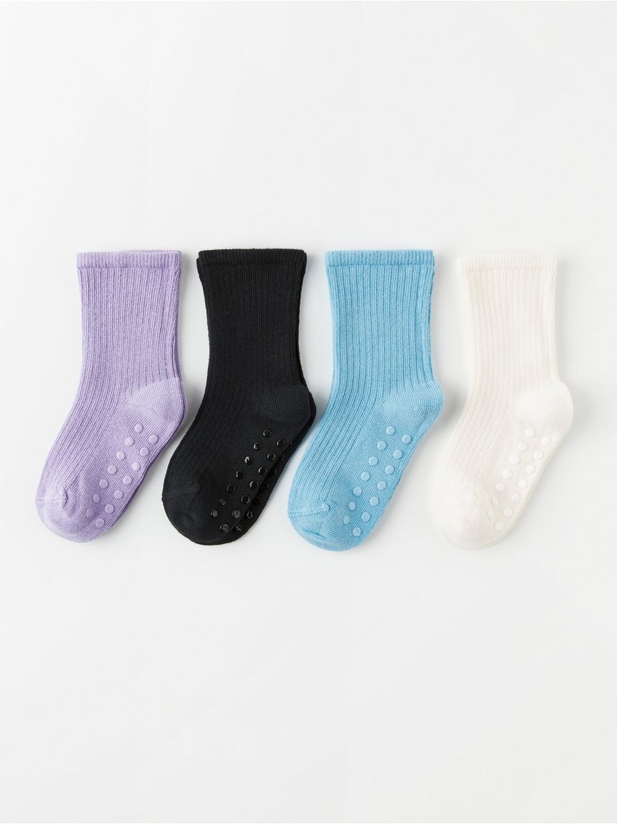 Carape – 4-pack ribbed socks with antislip