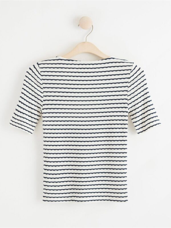 Striped short sleeve top - 8325832-2521