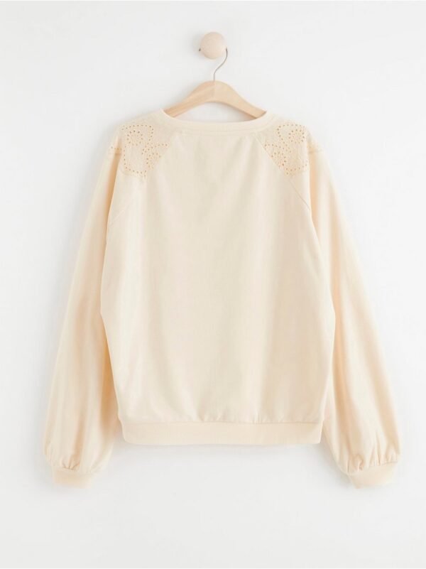 Sweatshirt with broderie anglaise - 8326475-304