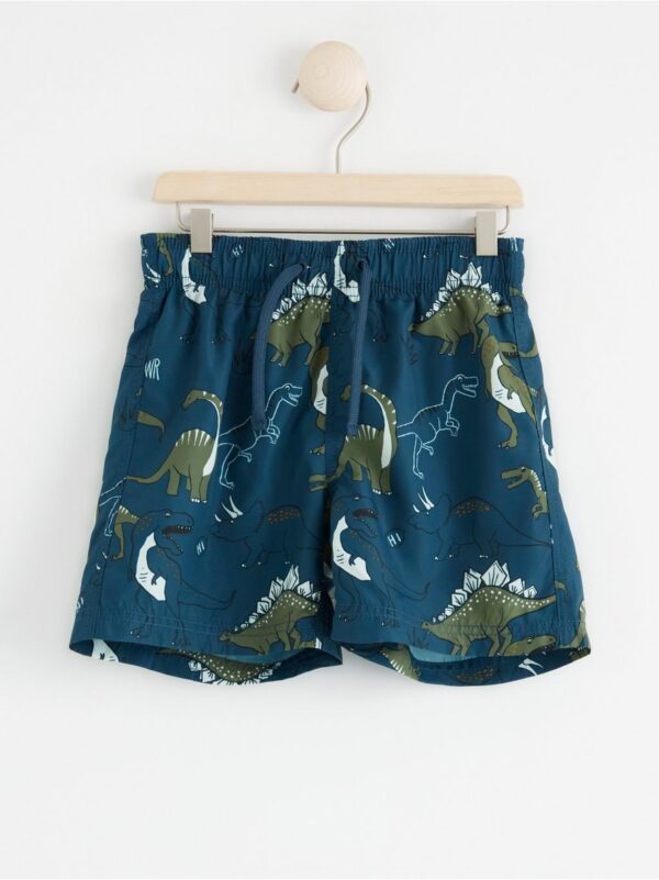 Swim shorts with dinosaurs - 8326604-6465