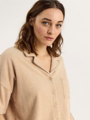 Terry shirt with collar - 8335266-5352