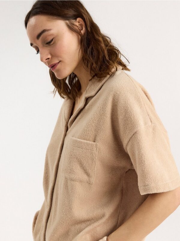 Terry shirt with collar - 8335266-5352