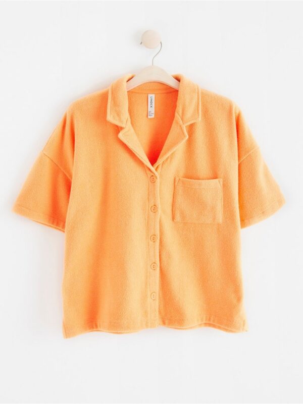 Terry shirt with collar - 8335266-9991