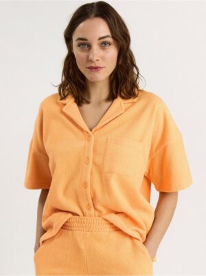 Terry shirt with collar - 8335266-9991