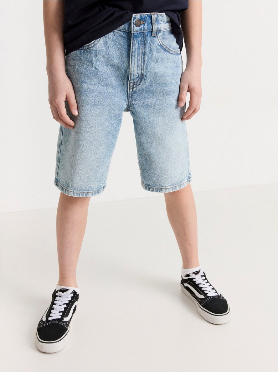 Sorts – VILGOT Wide regular waist denim shorts